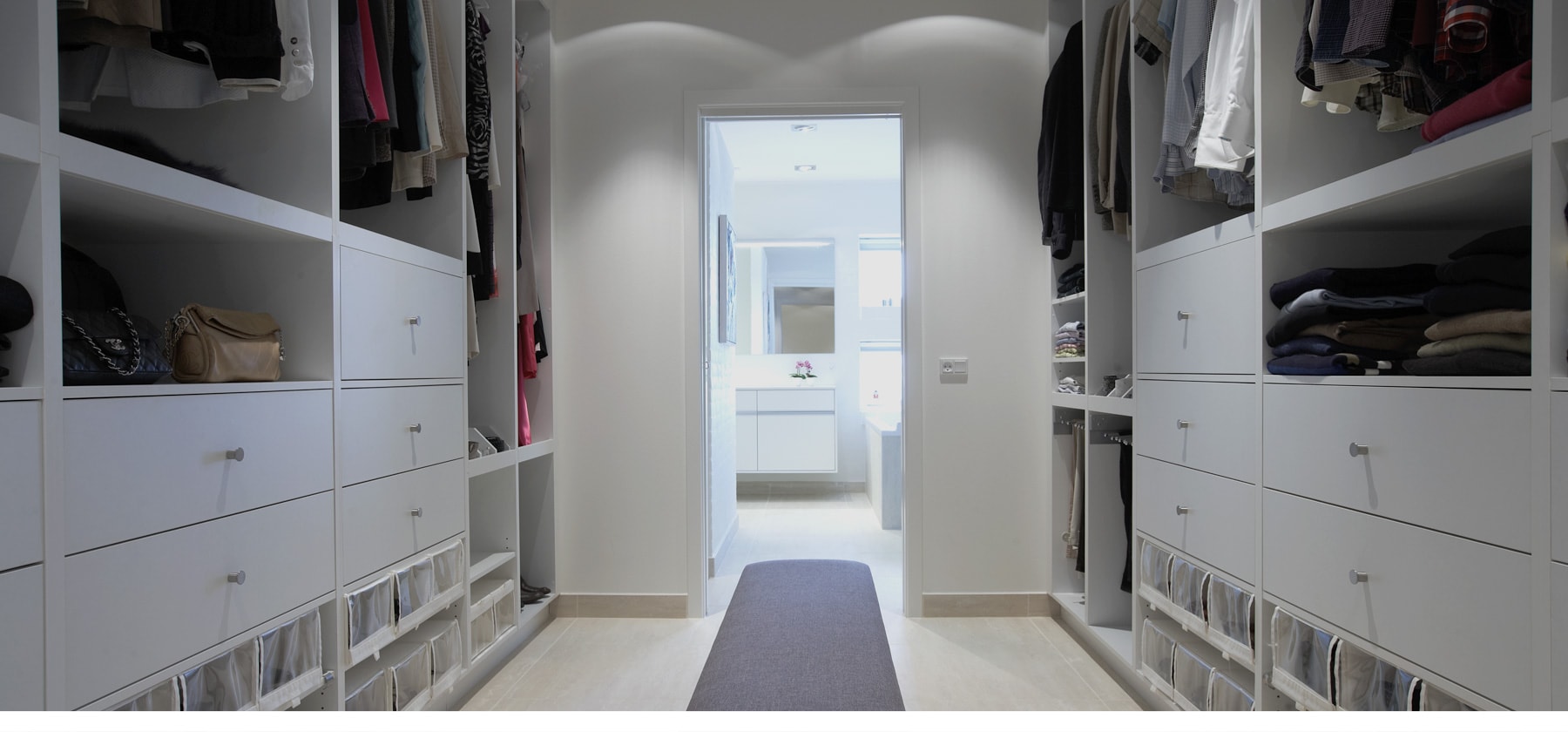 WALK-IN-CLOSET- go all in <br> with wardrobe interior